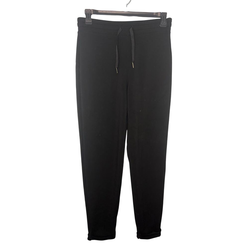 SPANX Casual Fridays Joggers Slim Cuff Women's Size Large Black Lounge Soft